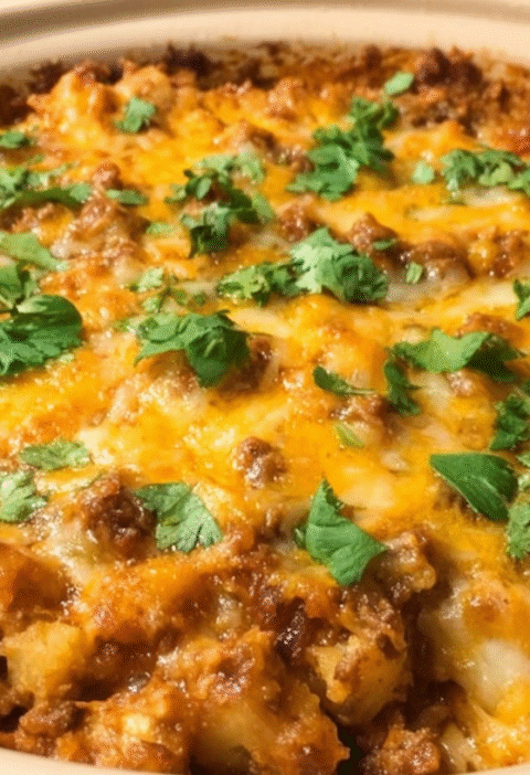 Crockpot Taco Casserole