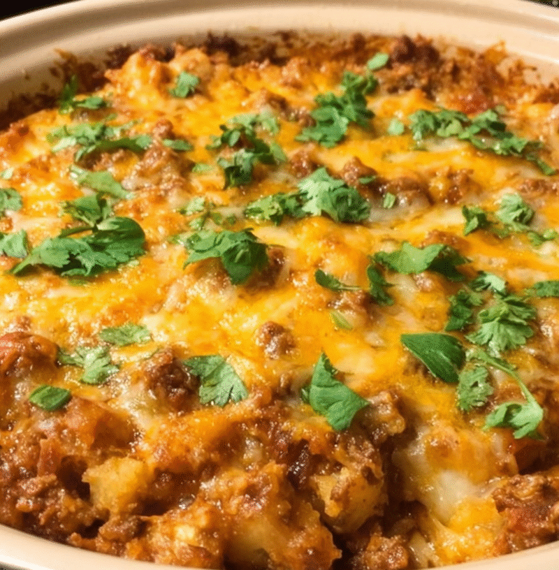 Crockpot Taco Casserole