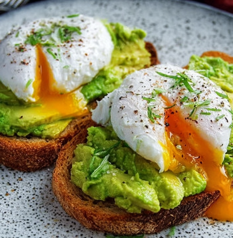 Avocado Toast With Poached Egg