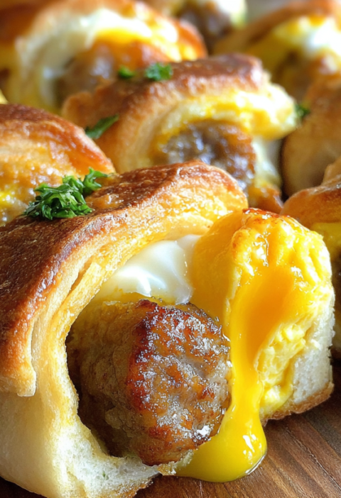 Sausage Egg Breakfast Rolls