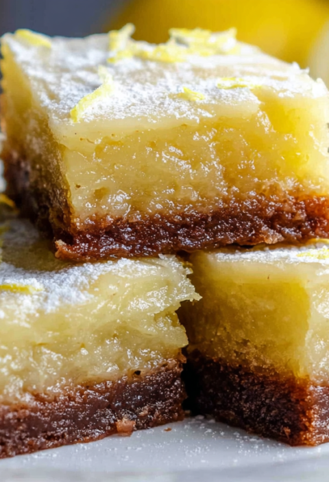 Lemon Brownie Bars