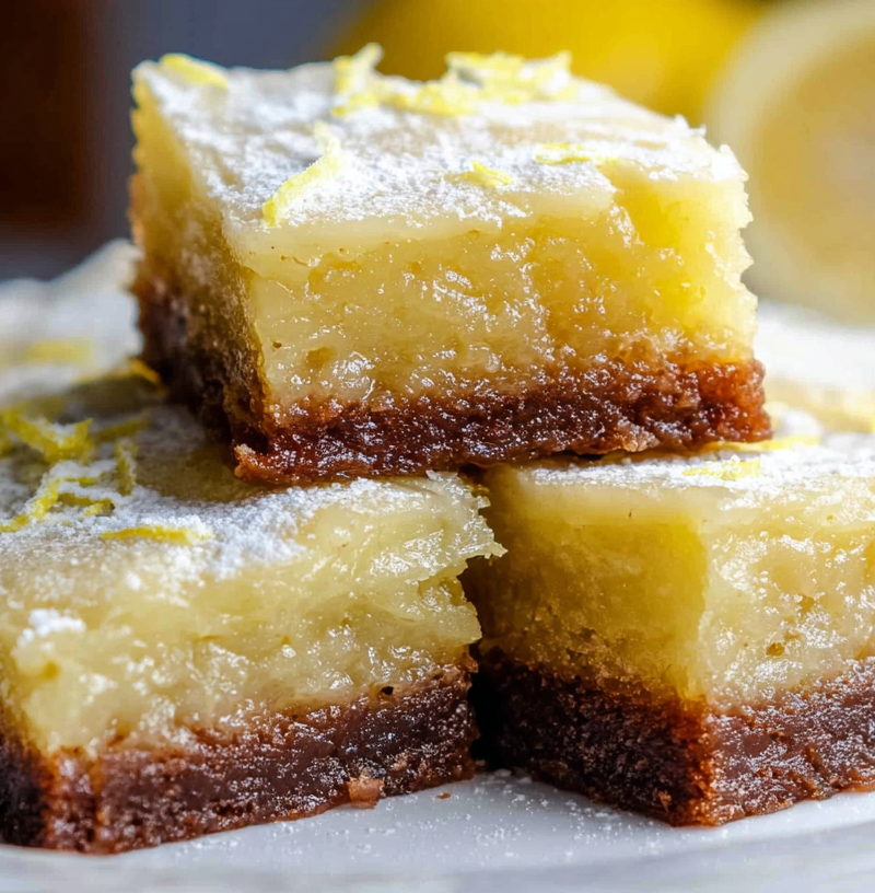 Lemon Brownie Bars