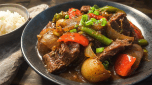 Crock Pot Pepper Steak
