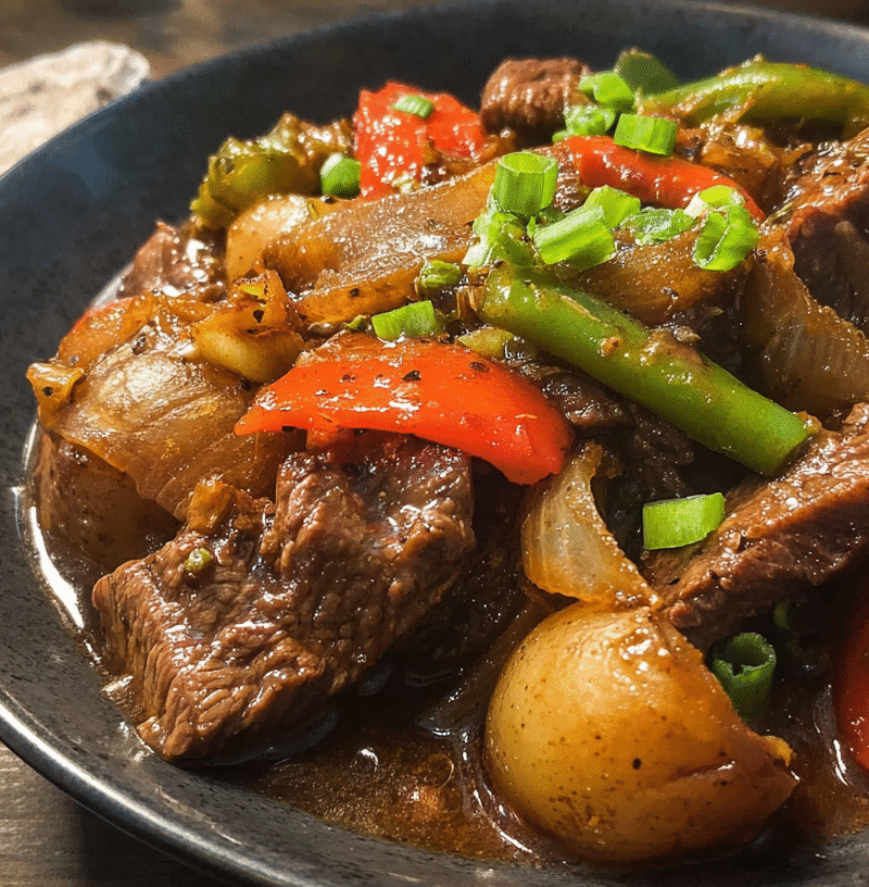 Crock Pot Pepper Steak
