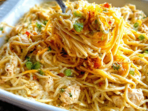 Southern Chicken Spaghetti Casserole