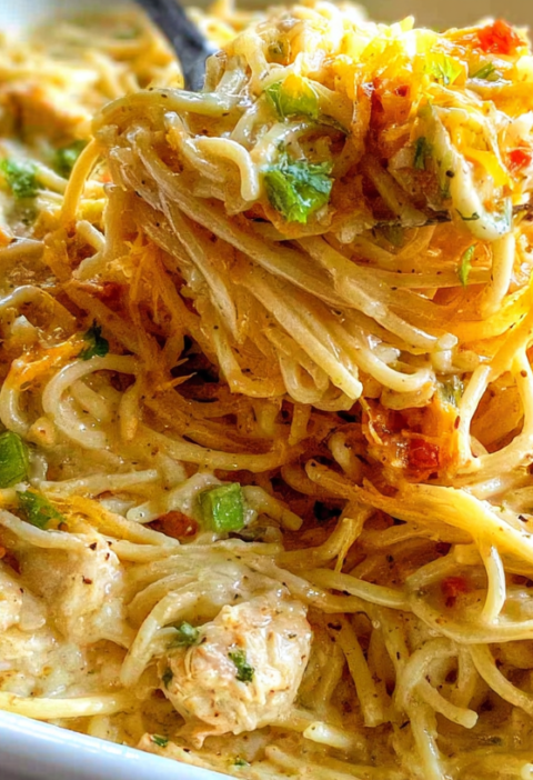 Southern Chicken Spaghetti Casserole