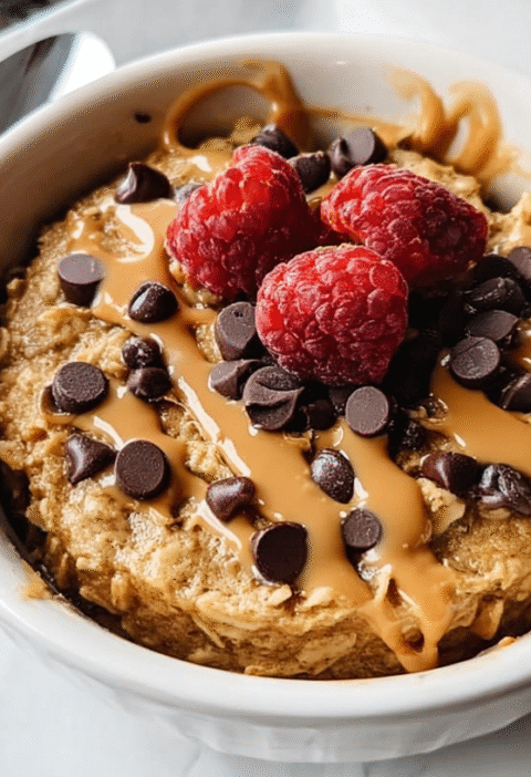 Easy Peanut Butter Baked Oatmeal