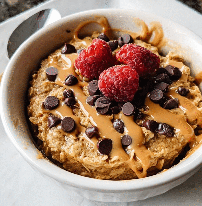 Easy Peanut Butter Baked Oatmeal