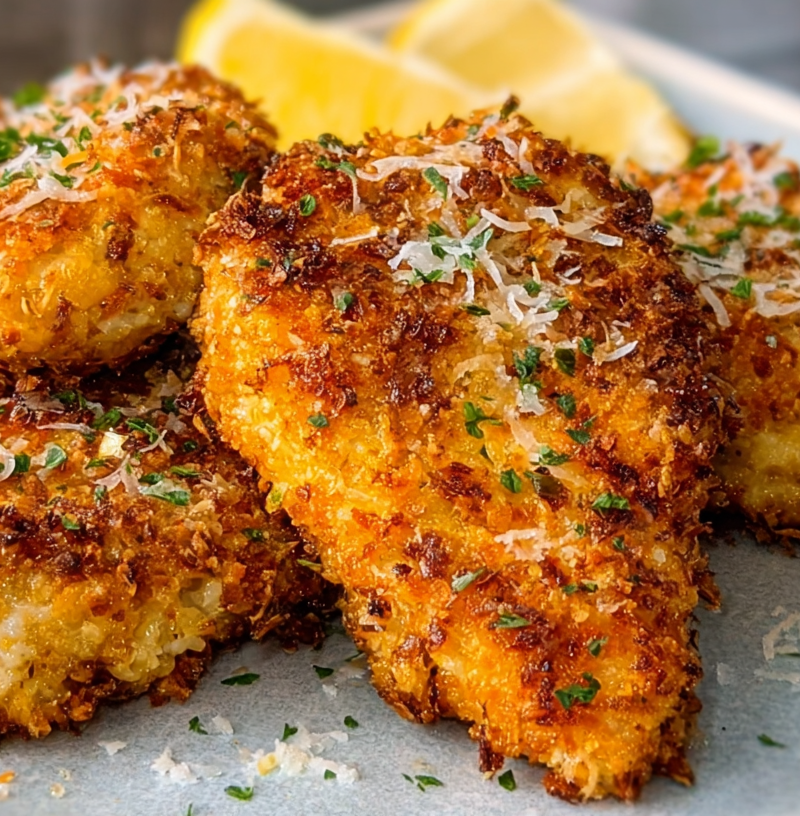 Air Fryer Parmesan Crusted Chicken Recipe