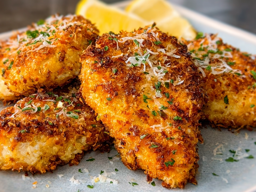 Air Fryer Parmesan Crusted Chicken Recipe