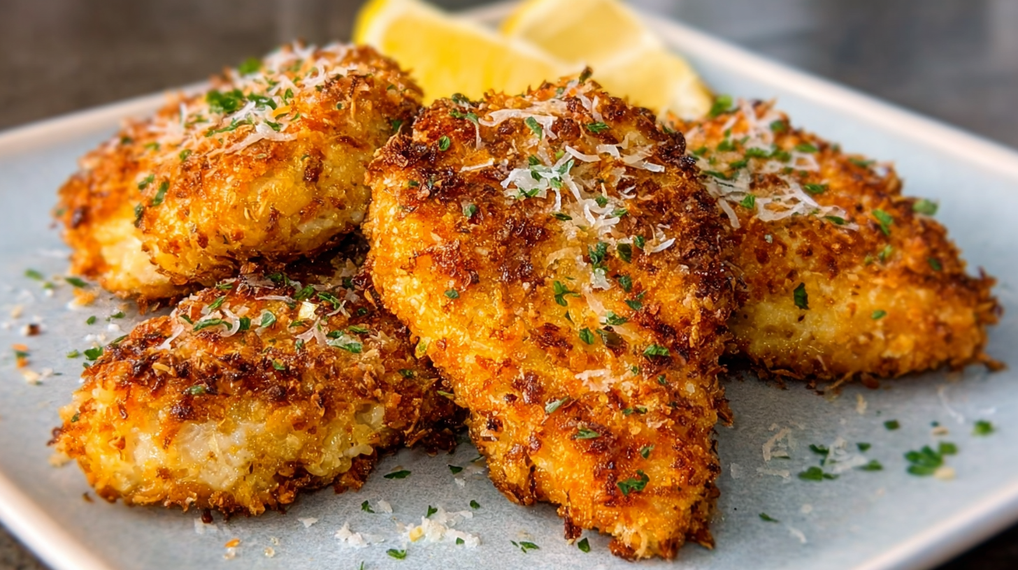 Air Fryer Parmesan Crusted Chicken Recipe